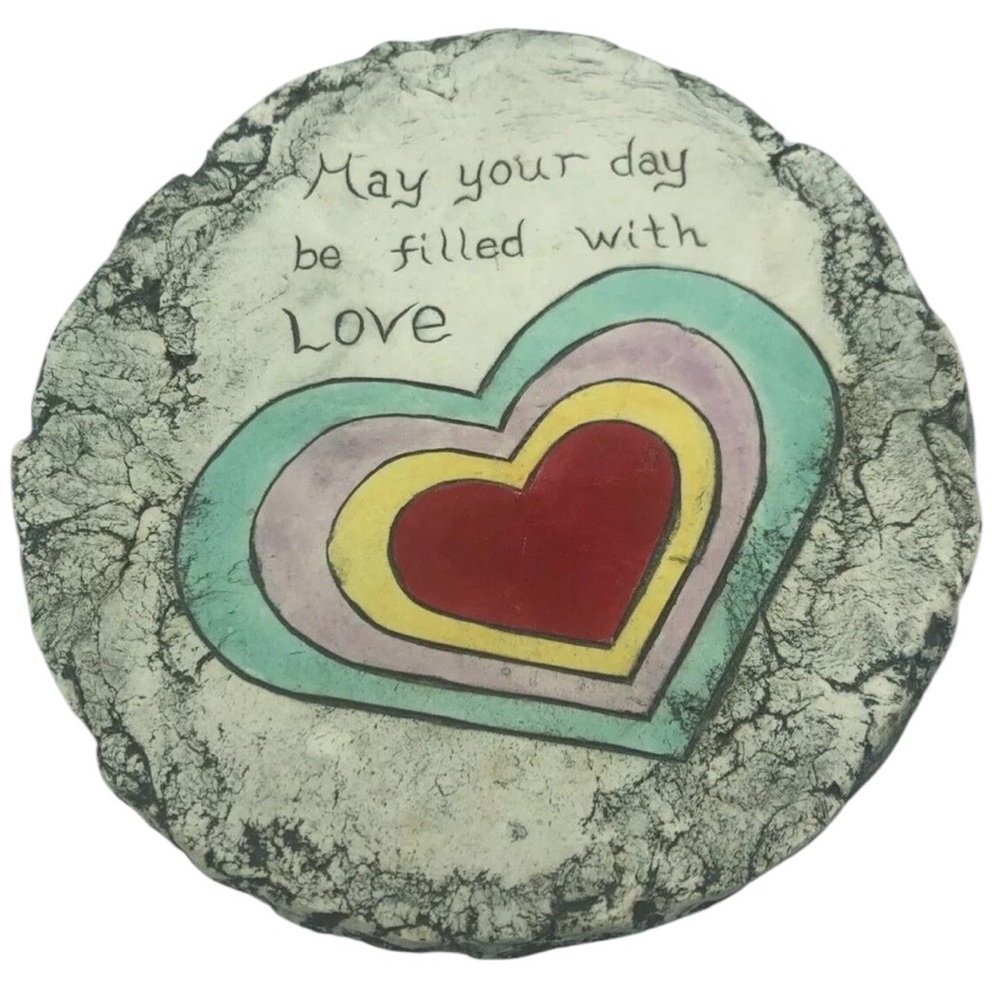Shapes of Clay by Stan MAY YOUR DAY BE FILLED WITH LOVE Pottery Plaque Ash